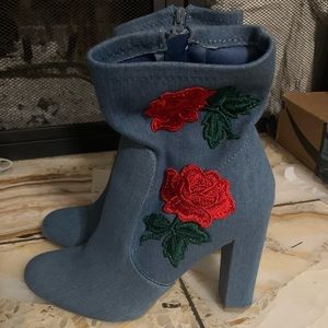Denim Boots